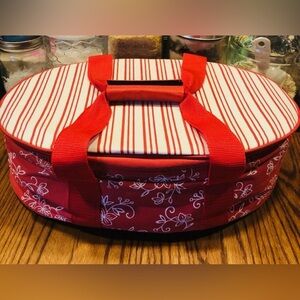 Temp-Tations 3 Qt. Pack-N-Go Set Floral Carrier Thermal NWOT